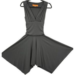 Cynthia Steffe Sleeveless Black Handkerchief Hem‎ Dress  Size XS